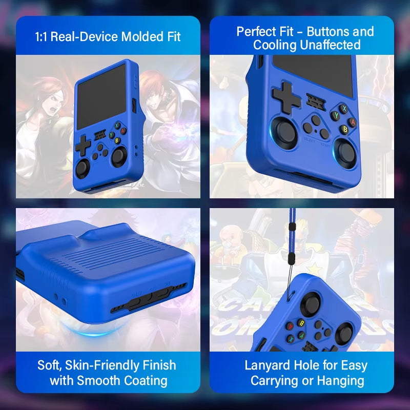 R36S K36 Silicone Case Premium Case for K36/R36S Handheld Game Console Protective Cover Anti-Scratch Storage Box Soft Shell